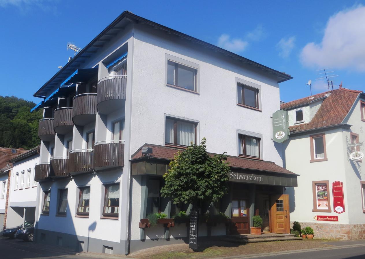 Hotel-Restaurant Schwarzkopf Frammersbach Exterior foto